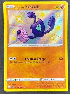 Pokémon Galarian Yamask Shiny SV065/SV122 SIF Shining Fates LP/NM - Picture 1 of 2