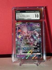 CGC 10 GEM MINT Mewtwo GX SM196 Detective Pikachu Promo 2019 Pokemon Card (PSA) - Picture 1 of 2