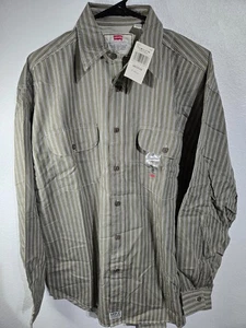 Camicia Levi's a quadri con bottoni uomo taglia media nuova con etichetta marrone marrone bianco - Foto 1 di 12