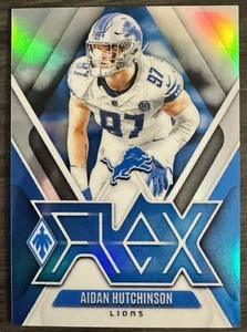 Flex AIDEN HUTCHINSON! 2024 Panini Phoenix #F-AHN Rara Astuccio Inserto Hit LEONI - Foto 1 di 2