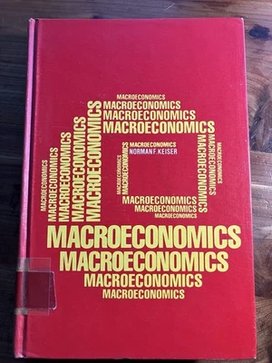 Macroeconomics Norman F. Keiser Textbook 1971 First Edition Random House HC C1 - Image 1 of 4