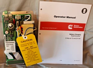 300-6000-02 Cummins Onan Battery Charger 300-6000 2 Amp Trickle ATS 12/24V 208V - Picture 1 of 6