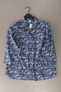 ✅ Walbusch Regular Bluse für Damen Gr. 46, XL mit Blumenmuster 3/4 Ärmel blau ✅ - Bild 1 von 8