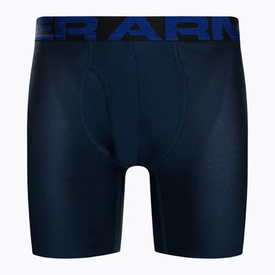Under Armour L110149 Navy 2 In Pack  6" Boxerjock Microfiber Boxer Briefs Size S - Image 1 of 3