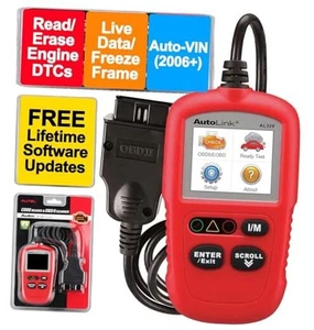 OBD2 Scanner AL329, Upgraded AutoLink AL319, Auto VIN, Check-Engine-Light  - Picture 1 of 7