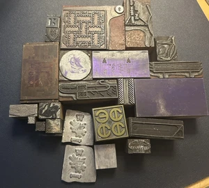 23 teiliges Konvolut Blocksortiment | Vintage Buchdruck Druckstock - Bild 1 von 6