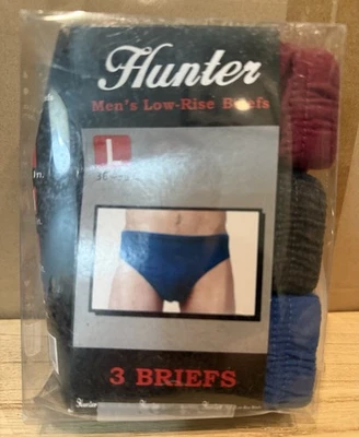 Calzoncillos de tiro bajo Hunter para hombre talla L (36-38) azul, gris, granate - A2000 Foto 1 de 4