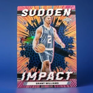 Grant Williams Blue Refractor Sudden Impact 2023-24 Topps Chrome #11 - Picture 1 of 3