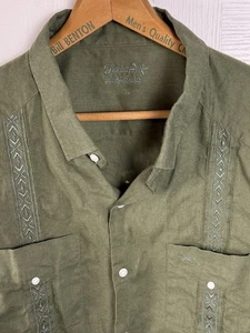 Texas Standard Tejas Guayabera Agave Shirt Mens XL  Western Casual Vented EUC - Picture 1 of 11