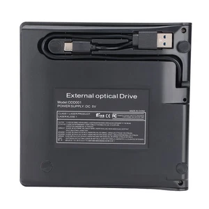 External DVD/CD Burner USB3.0 TypeC Laptop Desktop Mobile External Optical D NEW - Afbeelding 1 van 12