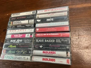 20 Rare Cassettes Rock Bon Jovi Poison Anthrax Badlands #6 - Bild 1 von 2
