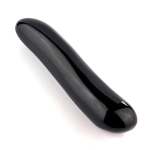 Obsidian - Massagestab echter Edelstein Länge 140 mm Ø 29 mm Erotik Massage - Bild 1 von 5