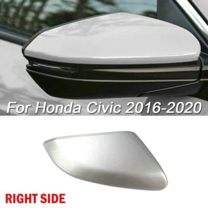 Right Passenger Side Silver Mirror Cover Cap Replace For Honda Civic 2016-2020. - Picture 1 of 3