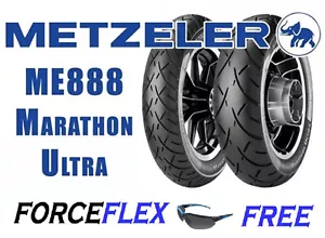 METZELER ME888 130/60-19 & 180/55-18 TIRE SET HARLEY STREET GLIDE ROAD GLIDE CVO - Picture 1 of 2