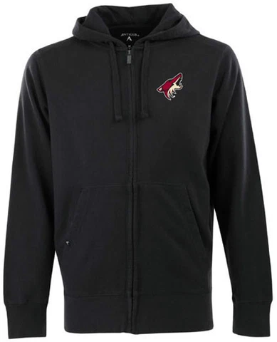 NWT Men's Arizona Coyotes Full-Zip Hooded Embroidered Sweatshirt - Black - Large Cover