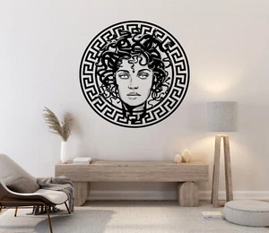 Griechische Medusa Wandtattoo - Medusa Aufkleber - Medusa Wandbild Dekor Vinyl abnehmbar - Bild 1 von 6