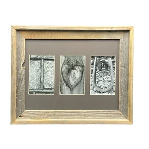 Uniquely Made Rustic Frame - I Love You - Photos - Reclaimed Board - Hand Made - Picture 1 of 2