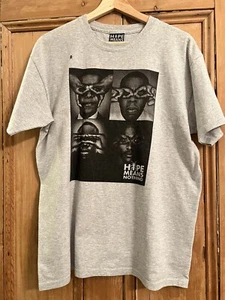 Hype Means Nothing Total 4 Biggie, Tupac, Obama & Jay Z Grey T-Shirt L Exc Cond - Picture 1 of 7