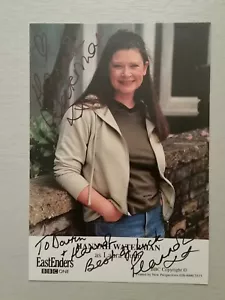 Autograph - Hannah Waterman (Laura Dunn) Eastenders - Live ink on cast card - Picture 1 of 4