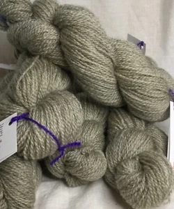 2 ply sport natural light gray wool yarn for knit crochet weaving fiber arts - Picture 1 of 4