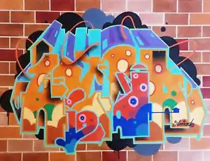ZIMAD Graffiti Zeichnung Original 28x21cm DAZE/SEEN/COPE2/PHAZE2/TAKI183/STAYHIGH - Bild 1 von 5