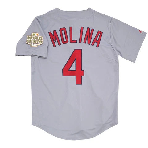 Yadier Molina St. Louis Cardinals 2011 World Series Road Jersey Men's (S-3XL) Cover