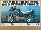 1993 BMW R1100RS Motorcycle photo vintage print Ad