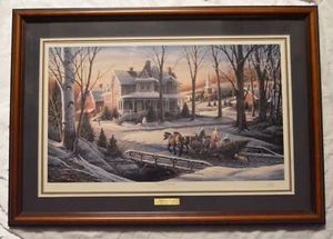 Terry Redlin "Homeward Bound" Professionally Matted & Framed Signed Print 32x22" - Picture 1 of 5