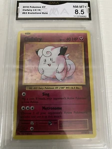 Pokemon XY Evolutions 2016 Clefairy 63/108 Holo GMA 8.5 Near Mint PSA - Picture 1 of 2