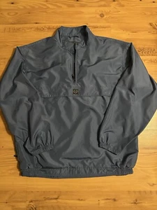 Descente Windbreaker Men's XL Blue 1/2 Zip Pullover Gore-Tex Short Sleeve - Picture 1 of 8