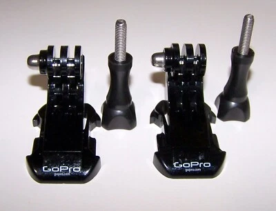 2x GENUINE GoPro Vertical Surface J-Hook Buckle mounts for all GoPro cameras