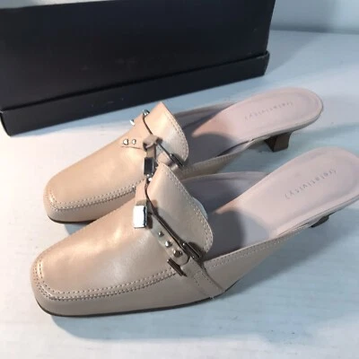 Relativity Jann Couro Rosa 1,5 polegadas Mules Feminino Tamanho 7,5M - Imagem 1 de 4