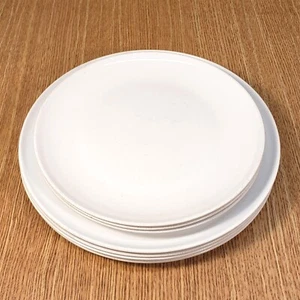 CORNING Centura COUPE WHITE Dinner (4) & Luncheon (3) Plates *GOOD GUC* - Picture 1 of 1