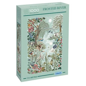 Gibsons Games The Art File: Frosted River 1000 Piece Jigsaw Puzzle Toys G7214 - Picture 1 of 2