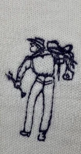 Vintage Rare 70s 80s Levis T Shirt Saddleman Blue Embroidery Unisex Tee T-Shirt Top - Bild 1 von 15