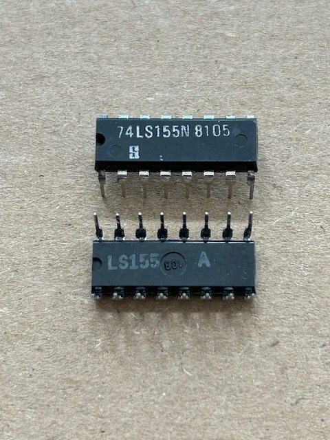 10 Stück Integrierte Schaltung  - 74LS155N -  Signetics - DIP16 - Vintage - Bild 1 von 1