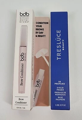 Lot of 2 Billion Dollar Brows Conditioner & Tresluce Eyelid Eye Primer Light NEW - Image 1 of 4