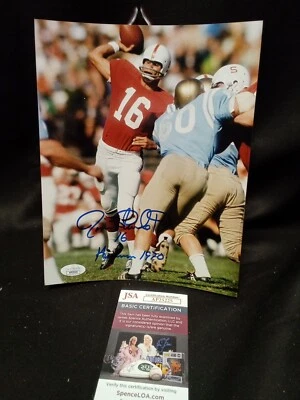 JIM PLUNKETT SIGNED AUTOGRAPHED 8x10 PHOTO JSA # - Image 1 of 4