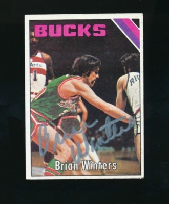 1975 TOPPS #143 BRIAN WINTERS signed auto autograph silver sharpie SWSW6 - Image 1 of 2