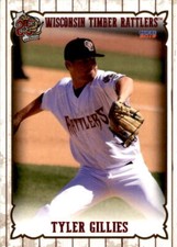 2019 Wisconsin Timber Rattlers Choice #10 Tyler Gillies London Ontario Canada 