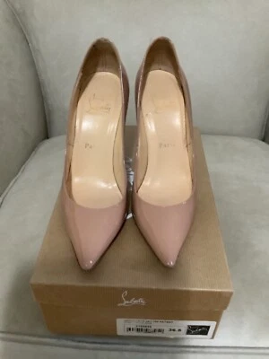 Zapatos de salón Christian Louboutin charol nude talla 36,5 Foto 1 de 4