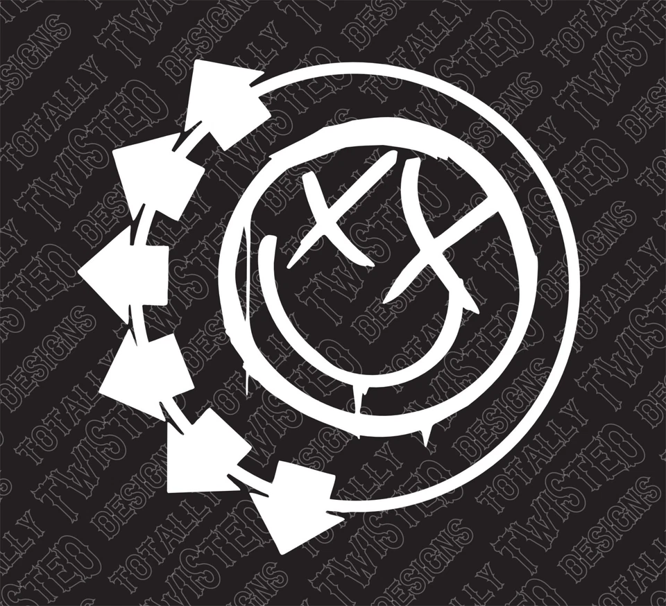 Blink 182 vinyl decal sticker Car Truck Hard Rock Band Logo Grunge Blink-182 - Image 1 of 2