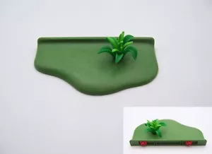PLAYMOBIL (T21149) CENTRE EQUESTRE - Plaque Herbe avec Plante Entrée Box 4190 - Foto 1 di 1