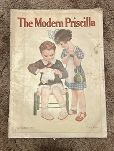 Vintage The Modern Priscilla Magazine November 1914 - Picture 1 of 3