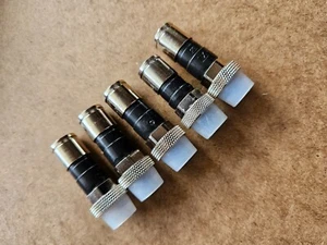 5 Pieces RG6 EX6XLWSPLUS Weather Boot Coaxial Cable Ends Compression Connectors - Picture 1 of 3