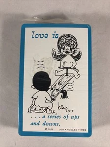 "Love is " ARRCO Playing Cards "A Series of Ups and Downs" Retro 70s SEALED 1973 - Picture 1 of 3