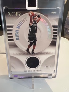 2020-21 Noir Dish Night Memorabilia- Kyrie Irving /75 Brooklyn Nets!