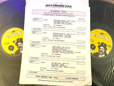 3/24/86 (#86-13)  DR DEMENTO SALUTES WEIRD AL'S & HIS FATHER, FRANKIE YANKOVIC - Image 1 of 2