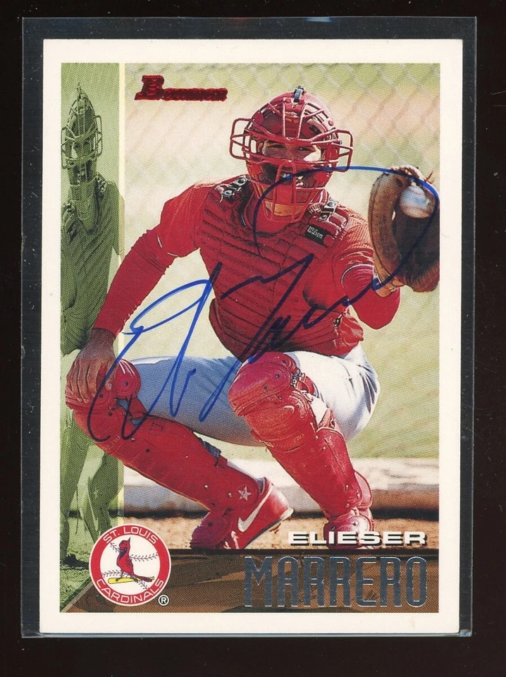 1995 Bowman ELI MARRERO Signed Card autograph auto CARDINALS CUBA RC - Image 1 of 1
