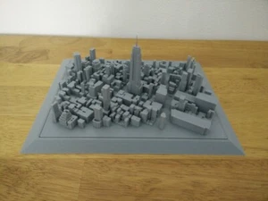 Midtown Manhattan Skyscrapers Buildings New York City Cityscape 3D Printed Model - Picture 1 of 11